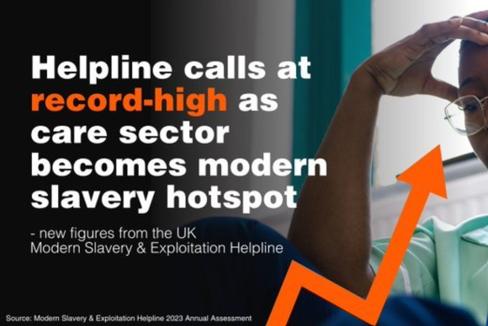 UK: Calls to a modern slavery helpline at ‘record high’ in 2023